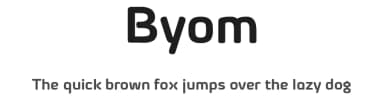 Byom by Zetafonts — Sans Serif Font — thumbnail 1