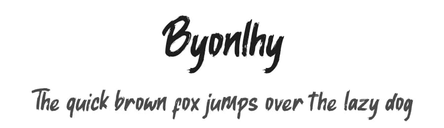 Byonlhy by Creatype Studio — Script Handwritten Font