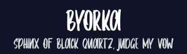 Byorka by Skiiller Studio — Script Handwritten Font — thumbnail 2