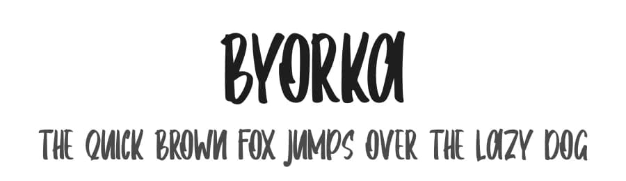 Byorka by Skiiller Studio — Script Handwritten Font