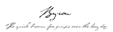 Byron by Zetafonts — Script Handwritten Font — thumbnail 1