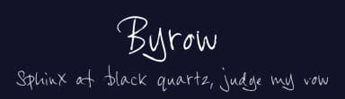 Byrow by Benjamin Green — Script Handwritten Font — thumbnail 2