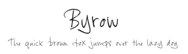 Byrow by Benjamin Green — Script Handwritten Font — thumbnail 1