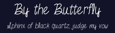 By the Butterfly by Vanessa Bays — Script Handwritten Font — thumbnail 2