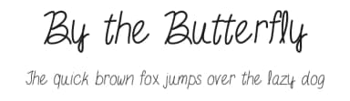 By the Butterfly by Vanessa Bays — Script Handwritten Font — thumbnail 1