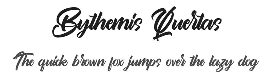 Bythemis Quertas by FallenGraphic Studio — Script Handwritten Font