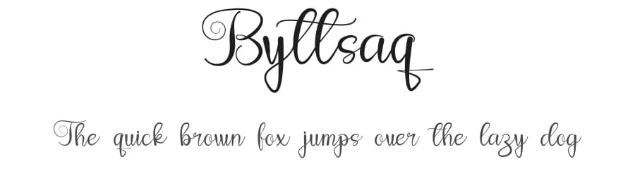 Byttsaq by Design Vector10 — Script Handwritten Font