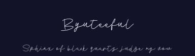 Byuteeful by Farid Rahman — Script Handwritten Font — thumbnail 2