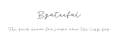 Byuteeful by Farid Rahman — Script Handwritten Font — thumbnail 1