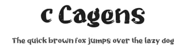 c Cagens by wepfont.com — Script Handwritten Font — thumbnail 1