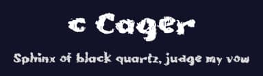 c Cager by wepfont.com — Script Handwritten Font — thumbnail 2
