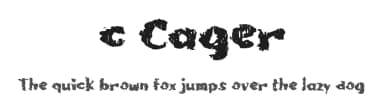 c Cager by wepfont.com — Script Handwritten Font — thumbnail 1