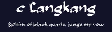 c Cangkang by wepfont.com — Script Handwritten Font — thumbnail 2