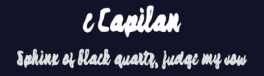 c Capilan by wepfont.com — Script Handwritten Font — thumbnail 2