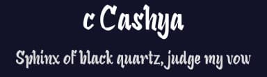 c Cashya by wepfont.com — Script Handwritten Font — thumbnail 2