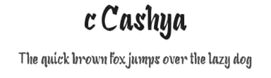 c Cashya by wepfont.com — Script Handwritten Font — thumbnail 1