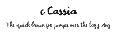 c Cassia by wepfont.com — Script Handwritten Font — thumbnail 1