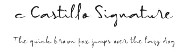 c Castillo Signature by wepfont.com — Script Handwritten Font — thumbnail 1