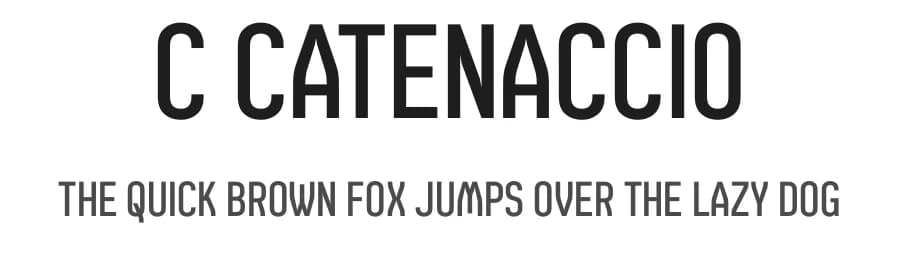 c Catenaccio by wepfont.com — Sans Serif Font