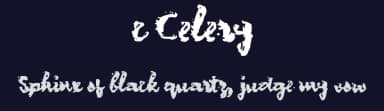 c Celery by wepfont.com — Script Handwritten Font — thumbnail 2