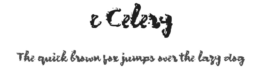 c Celery by wepfont.com — Script Handwritten Font