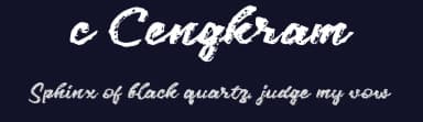 c Cengkram by wepfont.com — Script Handwritten Font — thumbnail 2