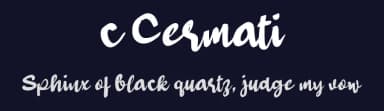 c Cermati by wepfont.com — Script Handwritten Font — thumbnail 2