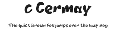 c Cermay by wepfont.com — Script Handwritten Font — thumbnail 1