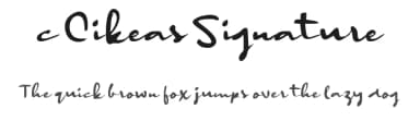 c Cikeas Signature by wepfont.com — Script Handwritten Font — thumbnail 1