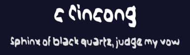 c Cincong by wepfont.com — Script Handwritten Font — thumbnail 2