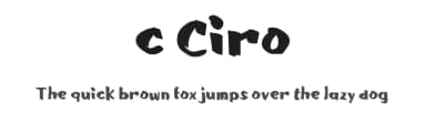 c Ciro by wepfont.com — Script Handwritten Font — thumbnail 1