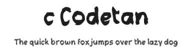 c Codetan by wepfont.com — Script Handwritten Font — thumbnail 1