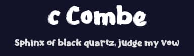 c Combe by wepfont.com — Script Handwritten Font — thumbnail 2