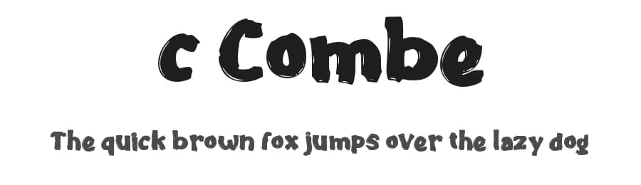 c Combe by wepfont.com — Script Handwritten Font