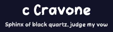 c Cravone by wepfont.com — Script Handwritten Font — thumbnail 2