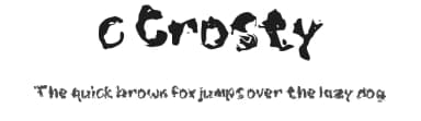 c Crosty by wepfont.com — Script Handwritten Font — thumbnail 1