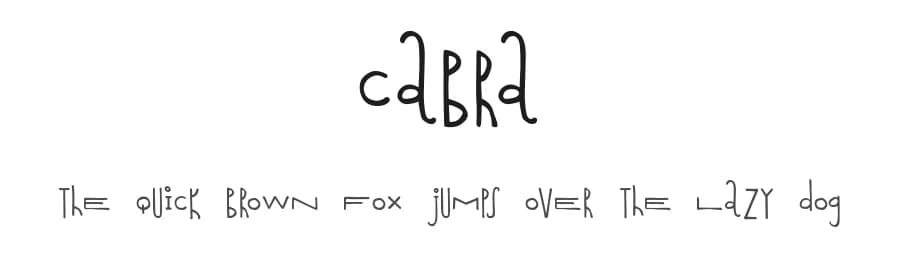 Cabra by africaan — Script Handwritten Font