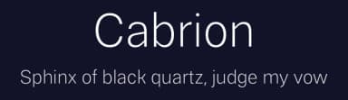 Cabrion by Lafontype — Sans Serif Font — thumbnail 2