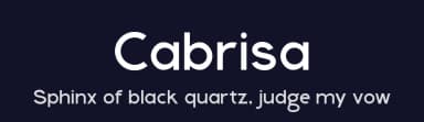Cabrisa by Hishand Studio — Sans Serif Font — thumbnail 2