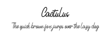 Cactulus by Typegenic Studio — Script Handwritten Font — thumbnail 1