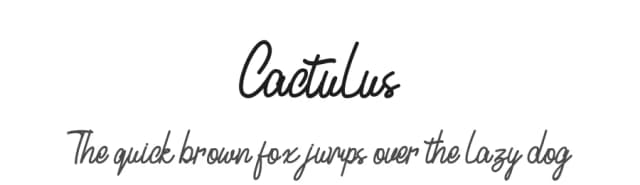 Cactulus by Typegenic Studio — Script Handwritten Font