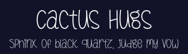 Cactus Hugs by Misti's Fonts — Script Handwritten Font — thumbnail 2