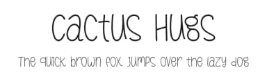 Cactus Hugs by Misti's Fonts — Script Handwritten Font — thumbnail 1