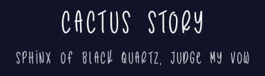 Cactus Story by Kurnia Setyadi — Script Handwritten Font — thumbnail 2