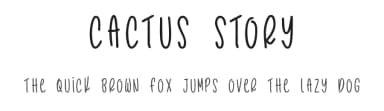 Cactus Story by Kurnia Setyadi — Script Handwritten Font — thumbnail 1
