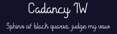 Cadancy IW by Grafemars — Script Handwritten Font — thumbnail 2