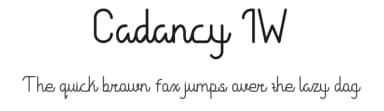 Cadancy IW by Grafemars — Script Handwritten Font — thumbnail 1