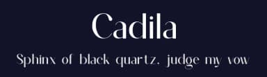 Cadila by Slide Shoot Type — Sans Serif Font — thumbnail 2