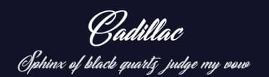 Cadillac by Billy Argel Fonts ® — Script Handwritten Font — thumbnail 2