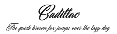 Cadillac by Billy Argel Fonts ® — Script Handwritten Font — thumbnail 1